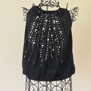 EUC Women’s Black Halter Top